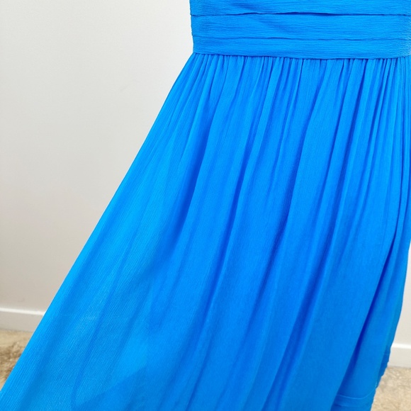 J. Crew Silk Chiffon Dress Size 8 Cocktail Strapless Knee Length Sleeveless. - Picture 5 of 10